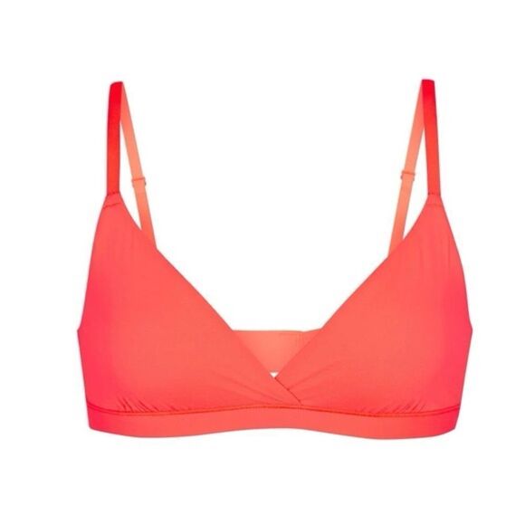 SKIMS Fits Everybody Triangle Bralette in Poppy Size Small - Picture 3 of 7
